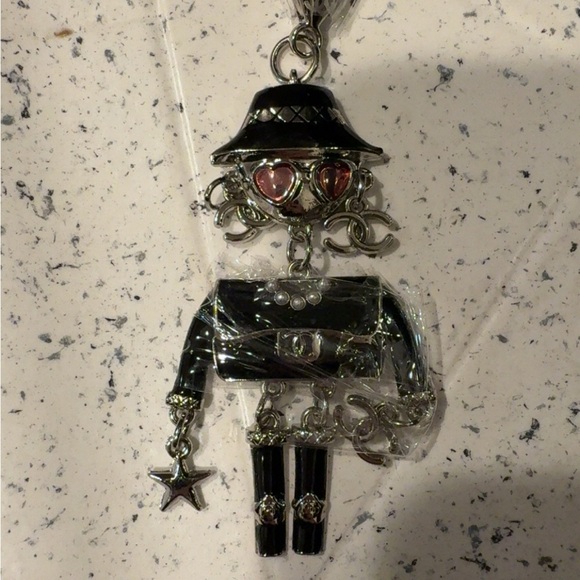 & Other Stories Accessories - Upcycled Bag Charm Doll Key Ring